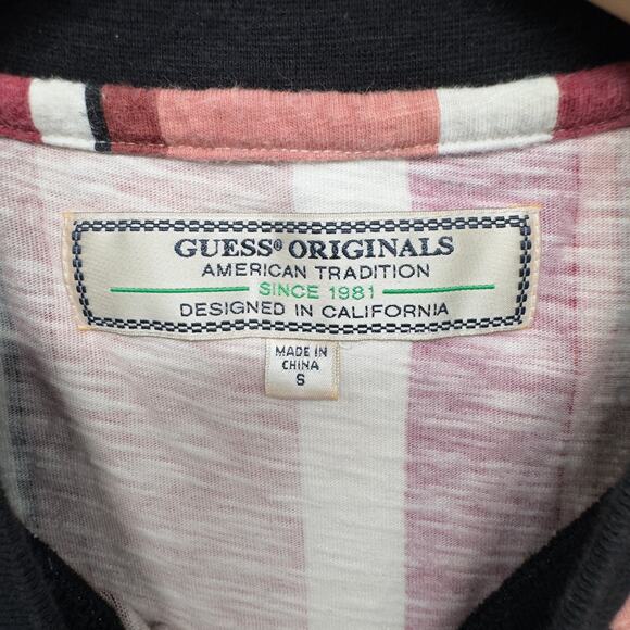 GUESS Originals Los Angeles Mens S David Sayer Striped T Shirt Retro - Picture 11 of 12